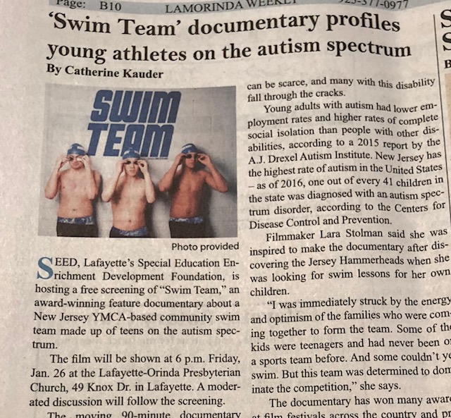 Swim Team Documentary Profiles Young Athletes on the Autism Spectrum