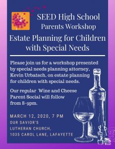 Estate Planning Workshop + Wine & Cheese