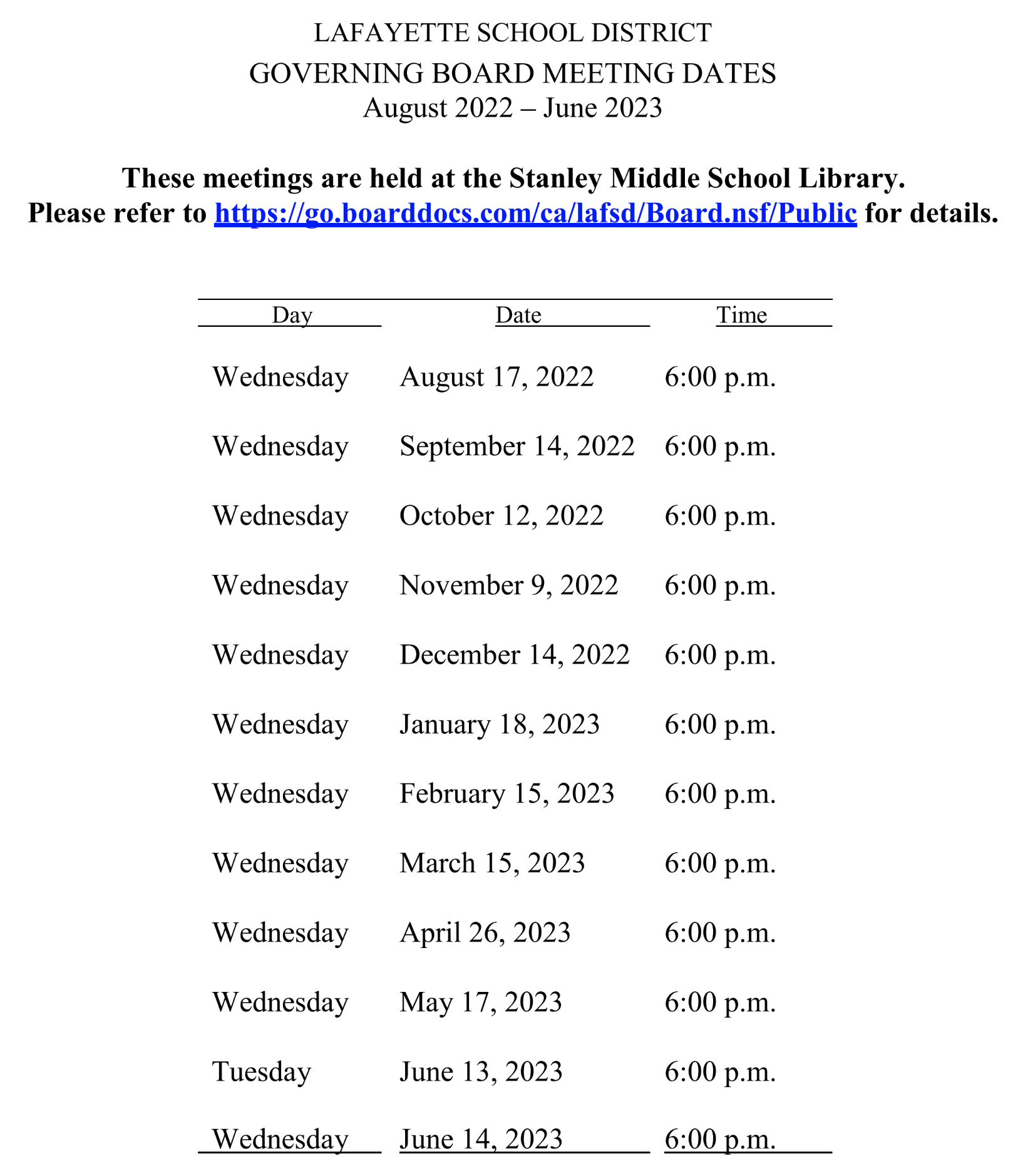 LafSD-Governing-Board-Meetings-2022-2023