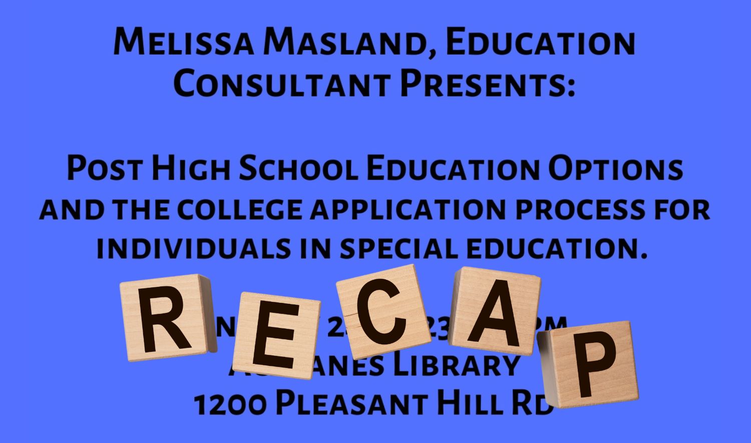 Melissa Masland 2023 Transitions Presentation