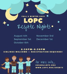 LOPC Respite Nights for Fall & Winter 2023