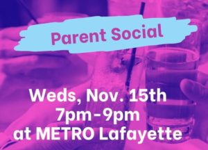 high school parent social at metro - nov 15, 2023